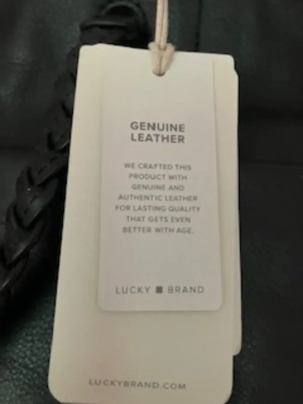 NWT Lucky Brand 2-in-1 Genuine Leather Black Tote